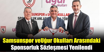 Samsunspor ve Uğur Okulları Arasındaki Sponsorluk Sözleşmesi Yenilendi